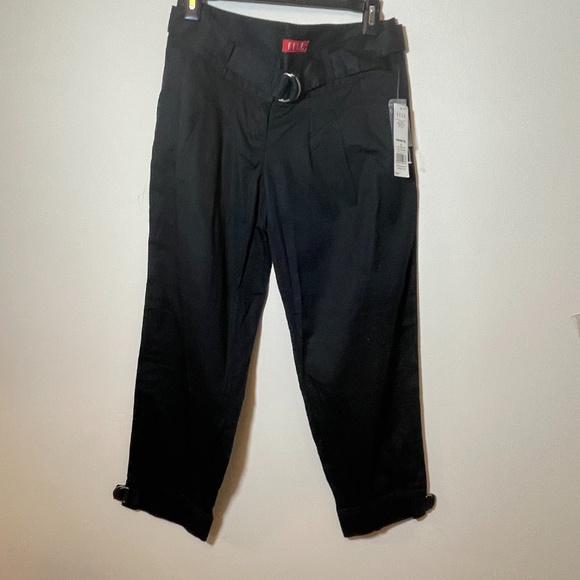 🌺4/$30 NWT Elle Capri Black Pants - Picture 2 of 5